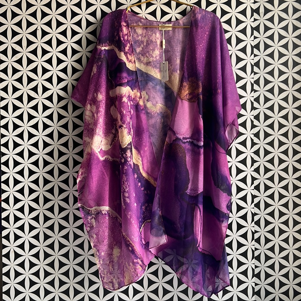 Purple Marble Kimono